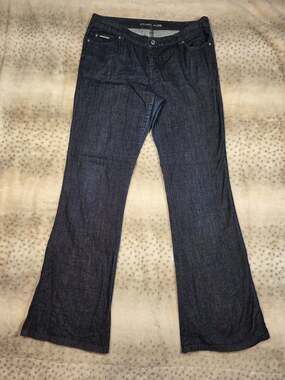 Michael Kors Flared Jeans, Size 10, Dark Wash
